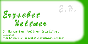 erzsebet weltner business card